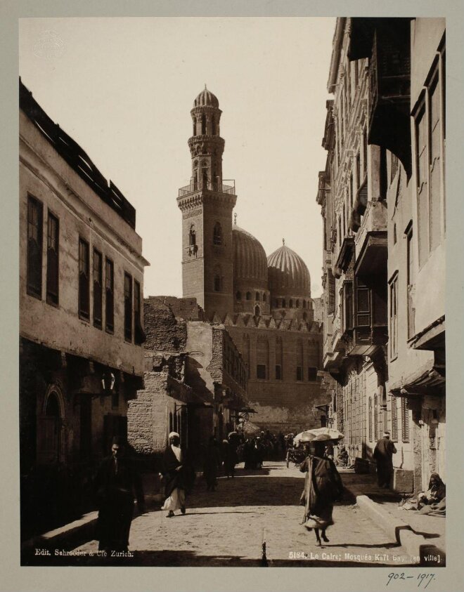 Funerary complex of Mamluk Amir Sanjar al-Jawli, Cairo (late 1800s) by Adolphe Braun & Cie.