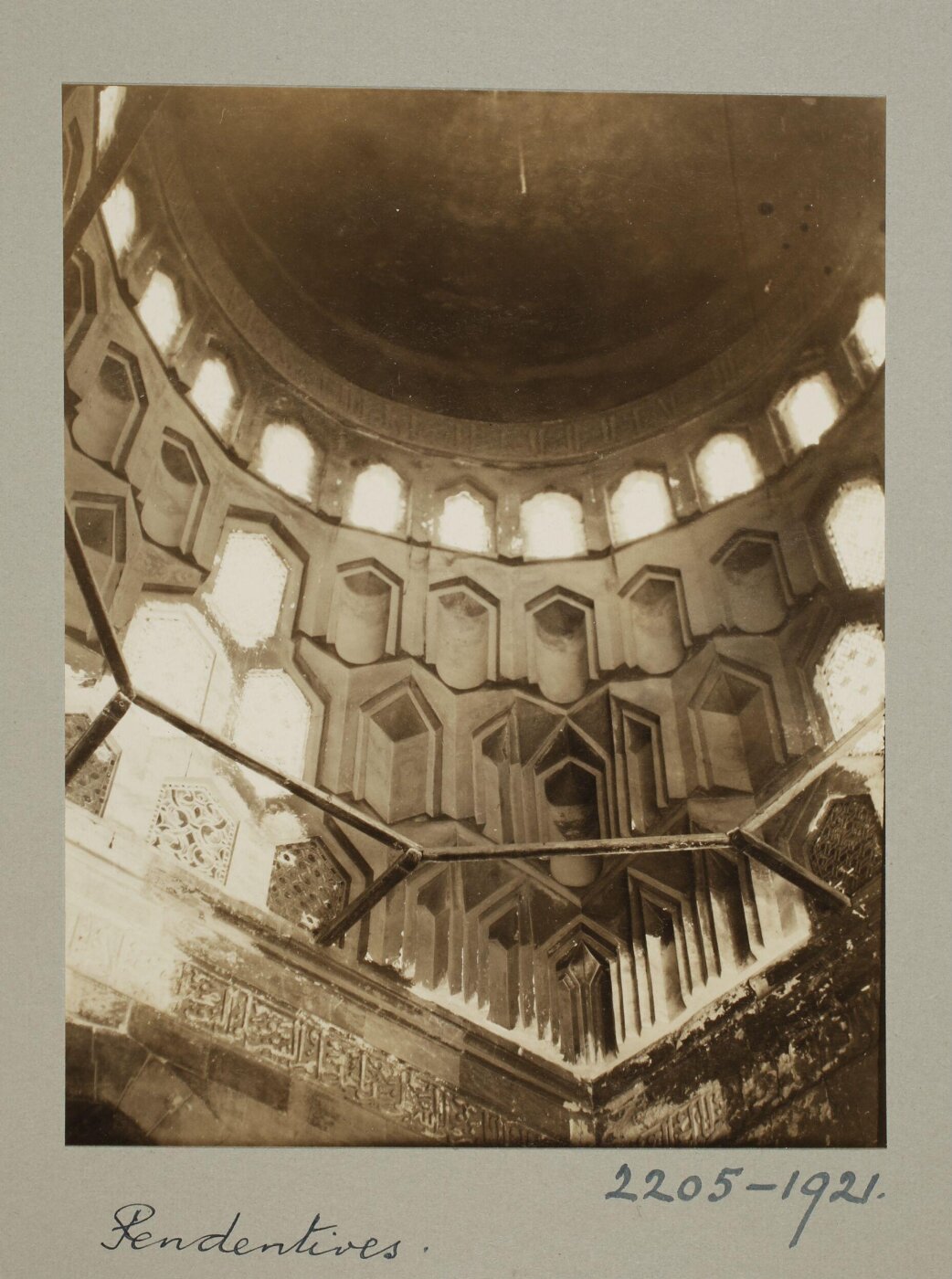 K.A.C. Creswell, Pendentives of dome in the funerary complex of Mamluk Amir Sanjar al-Jawli, Cairo