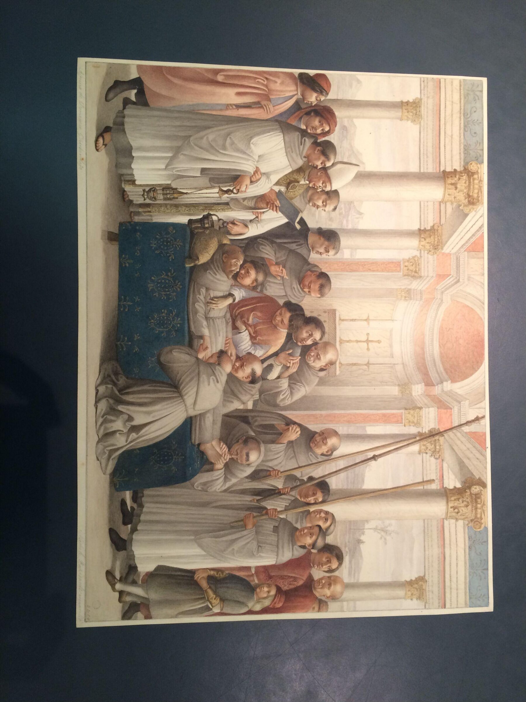 Copy after the Death of St Francis, Domenico Ghirlandaio in the Sassetti Chapel, Chiesa di Santa Trinita (Florence), Domenico Ghirlandaio, 19th century