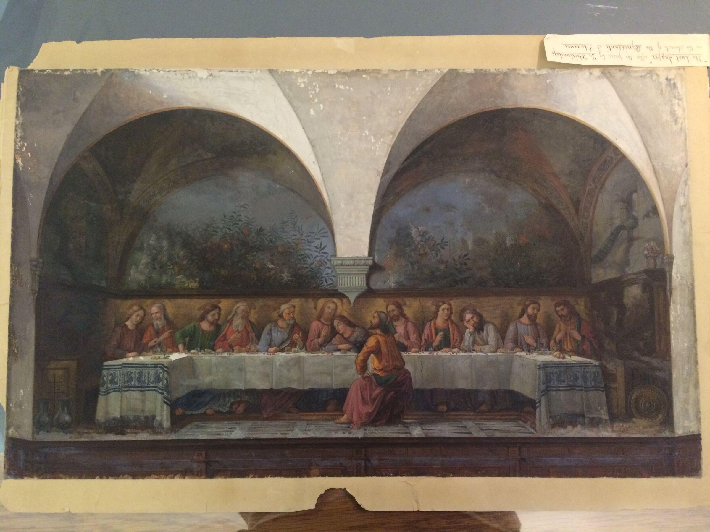 Copy after The Last Supper, Domenico Ghirlandaio in the Chiesa di Ognissanti (Florence), Domenico Ghirlandaio, 1864