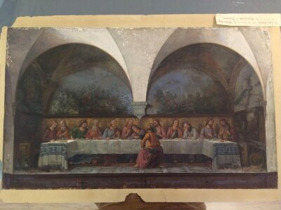 Copy after The Last Supper, Domenico Ghirlandaio in the Chiesa di Ognissanti (Florence)