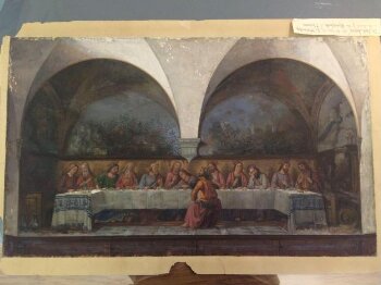 Copy after The Last Supper, Domenico Ghirlandaio in the Chiesa di Ognissanti (Florence)