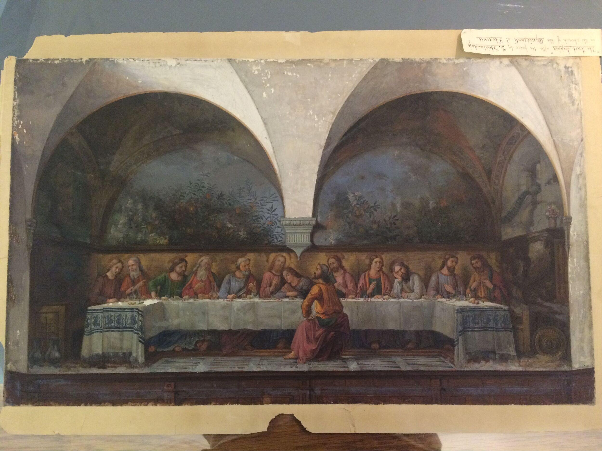Copy after The Last Supper, Domenico Ghirlandaio in the Chiesa di Ognissanti (Florence)