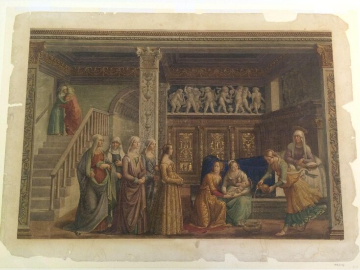 Copy after the Nativity of the Virgin, Domenico Ghirlandaio in the Tornabuoni Chapel, Santa Maria Novella (Florence) top image