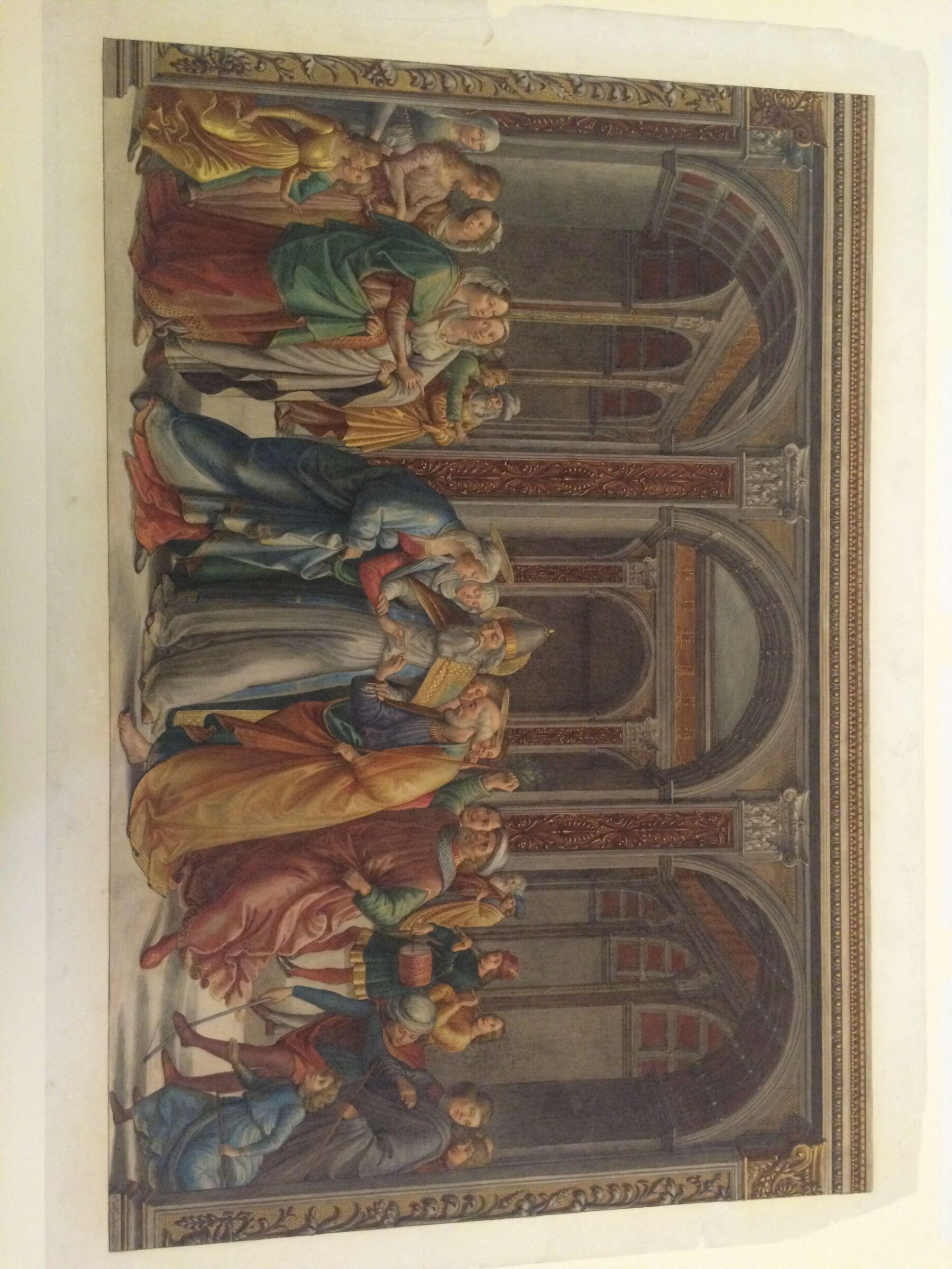 Copy after the Marriage of the Virgin, Domenico Ghirlandaio in the Tornabuoni Chapel, Santa Maria Novella  (Florence), Domenico Ghirlandaio, mid 19th century