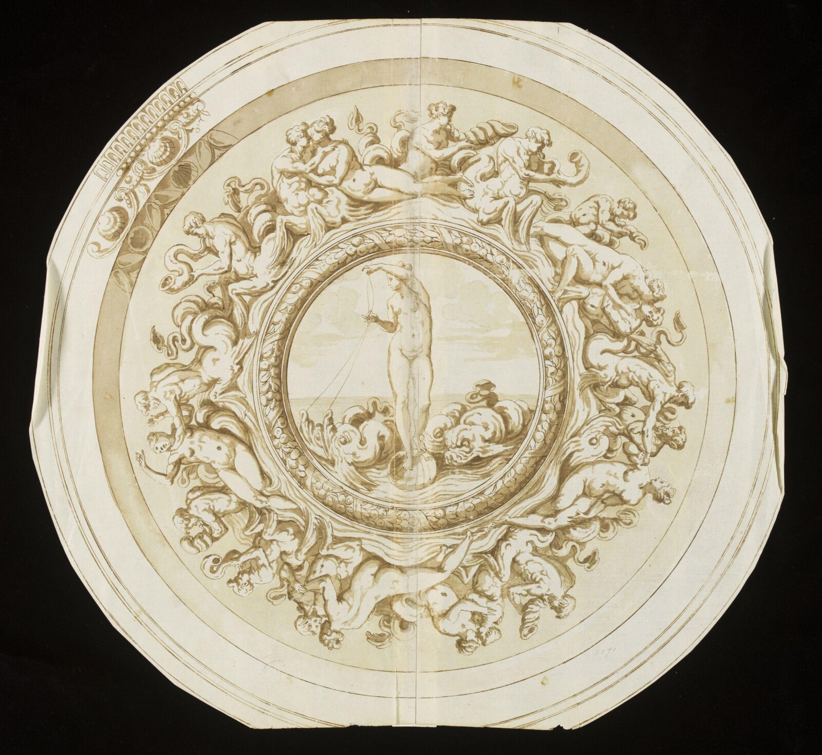 Design for a dish, 16th century