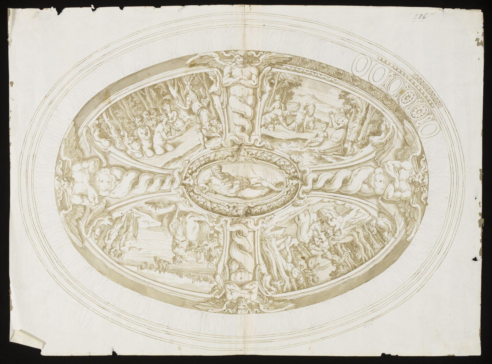 Design for a dish, 16th century