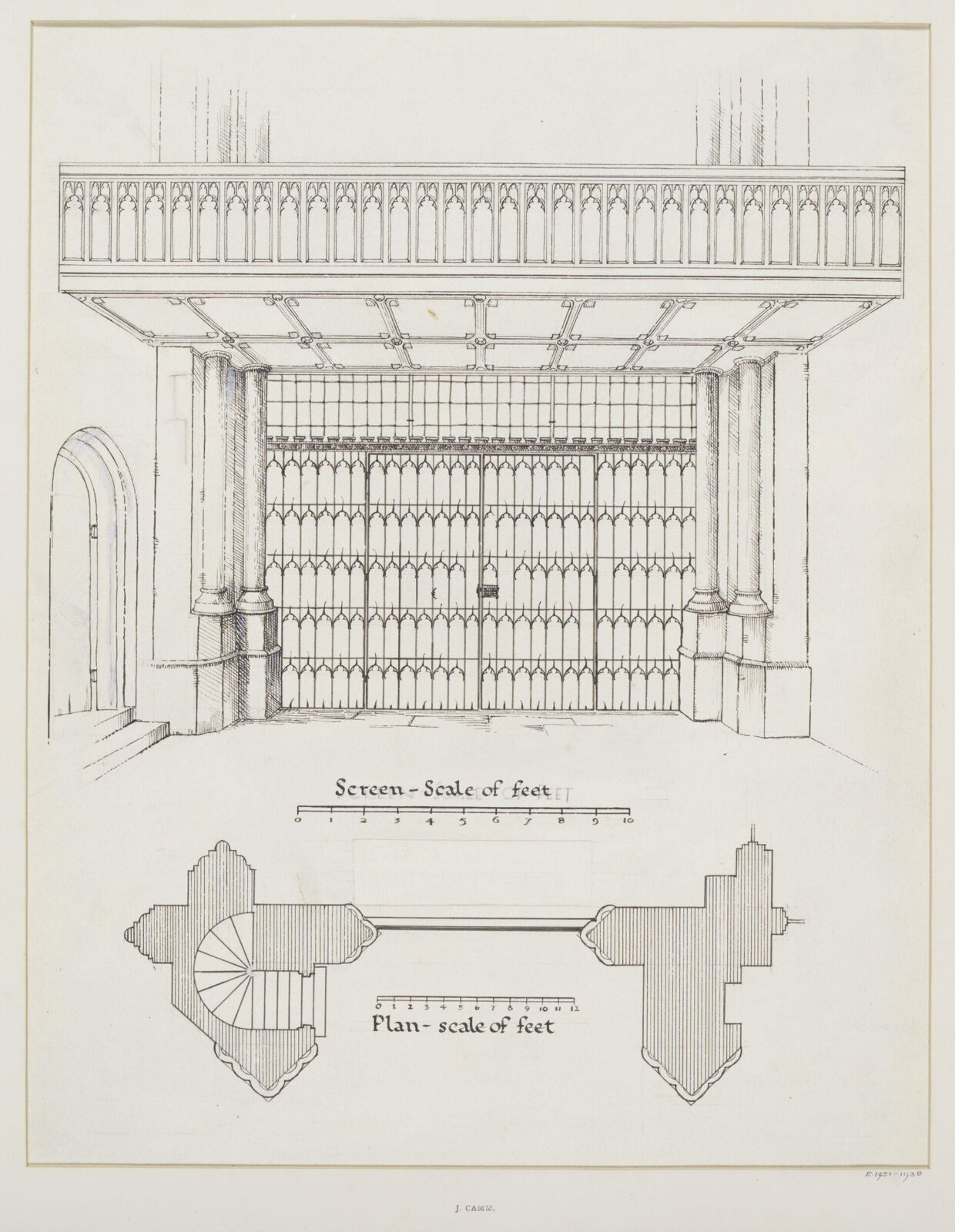 Drawing, William Burges, 1875-1925
