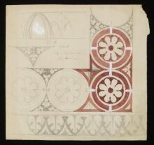 Designs for the terracotta decoration, South Kensington Museum thumbnail 1