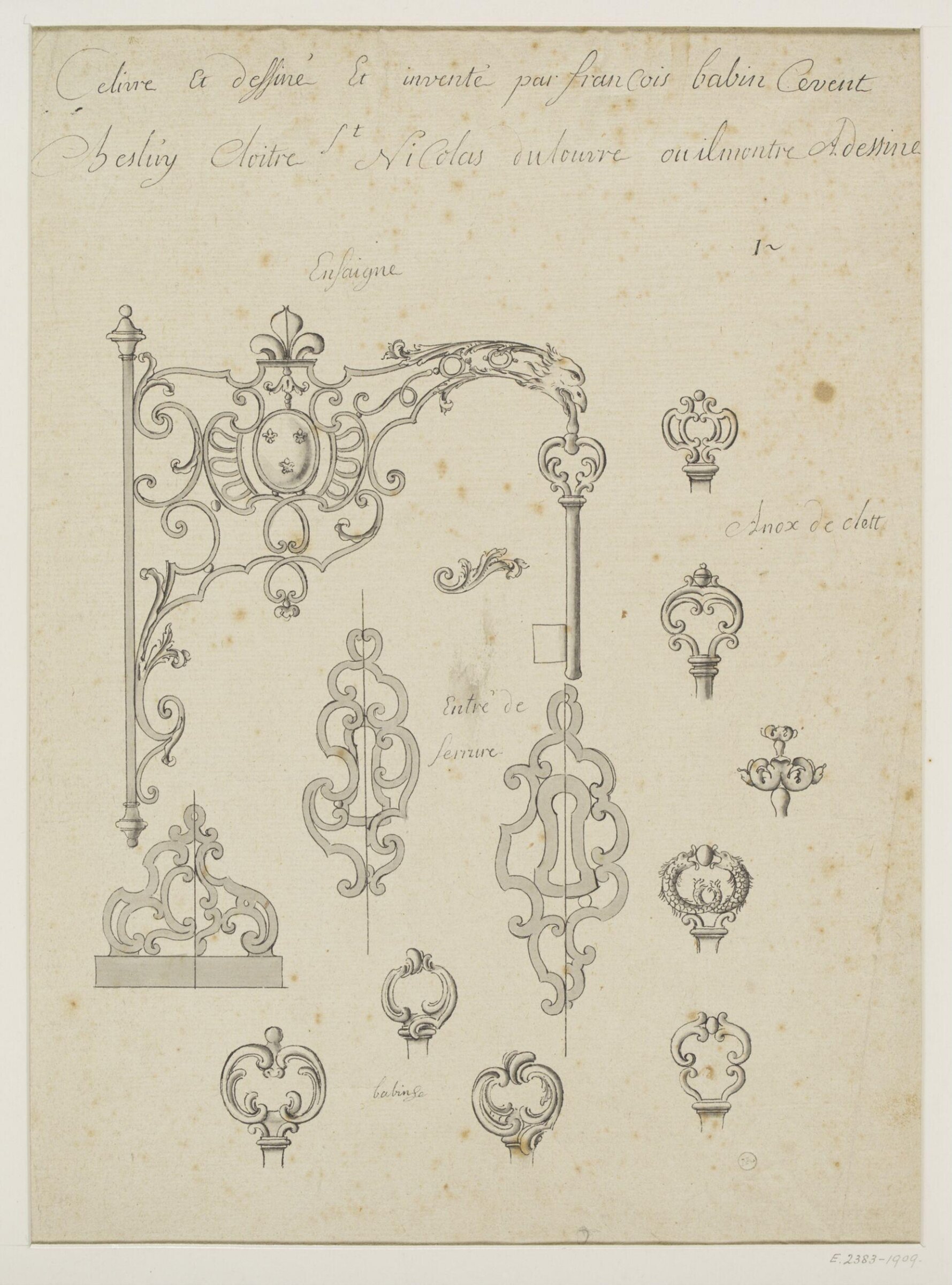 Drawing, Babin, начало XVIII века