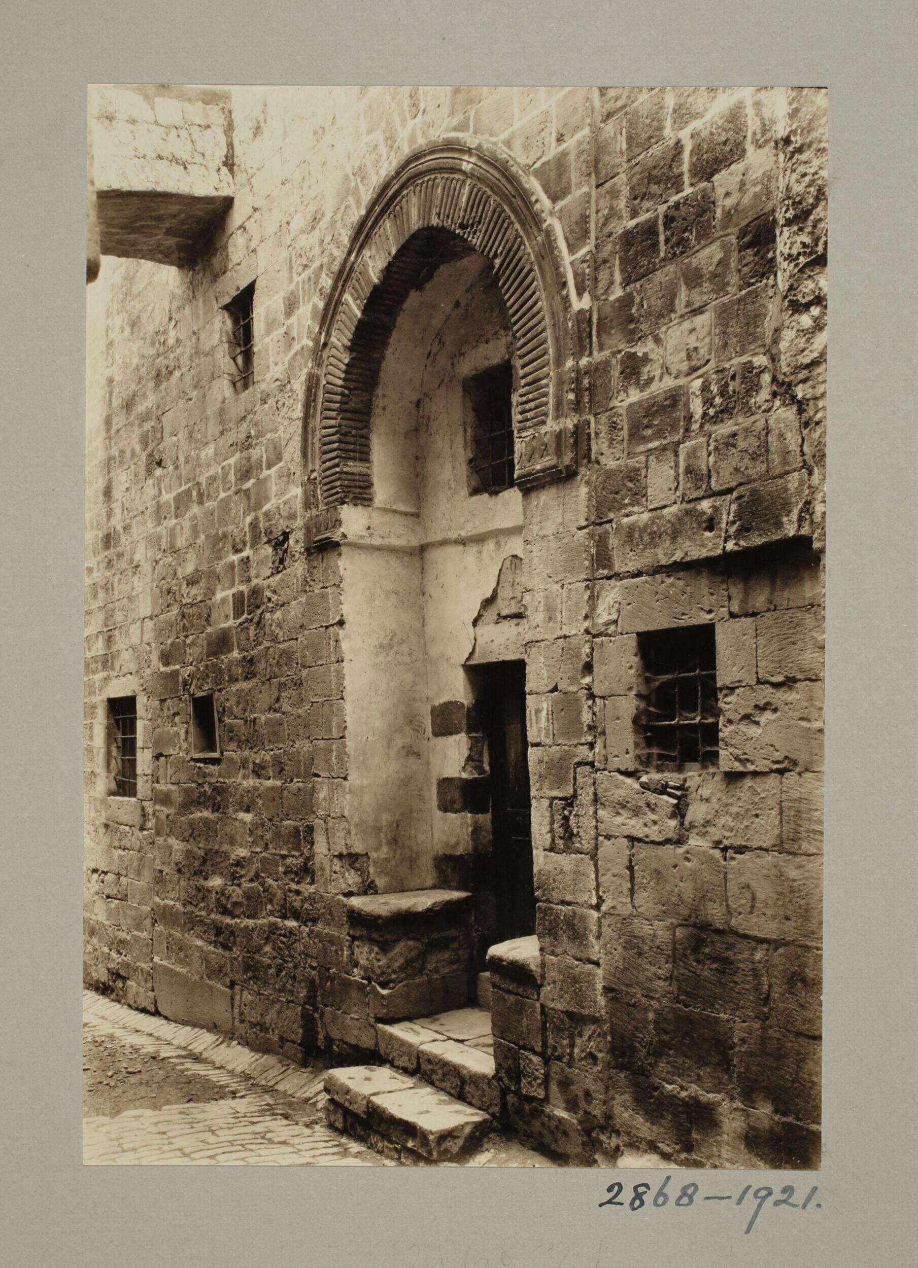 Ottoman portal on Via Dolorosa,Jerusalem