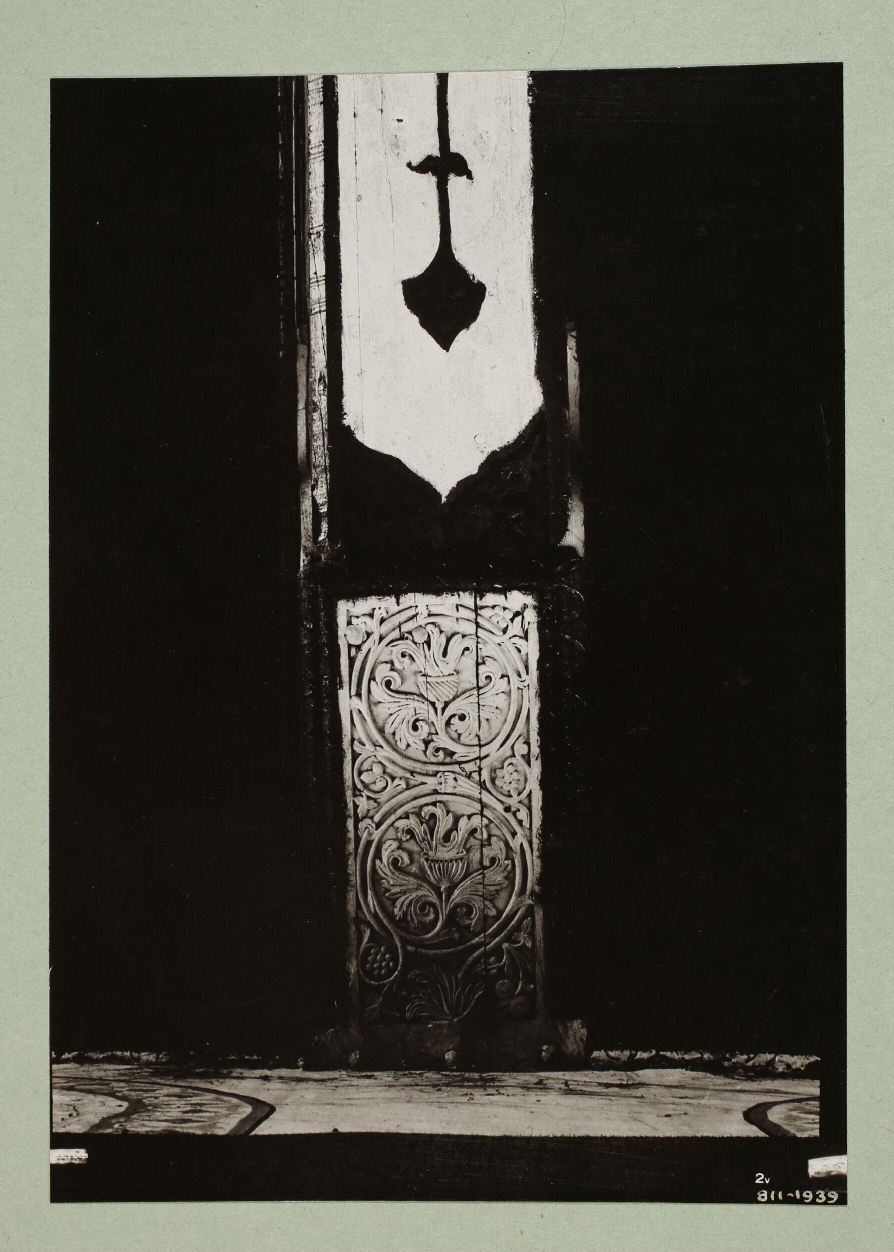 Decoration detail from the beams of al-Aqsa Mosque, Jerusalem