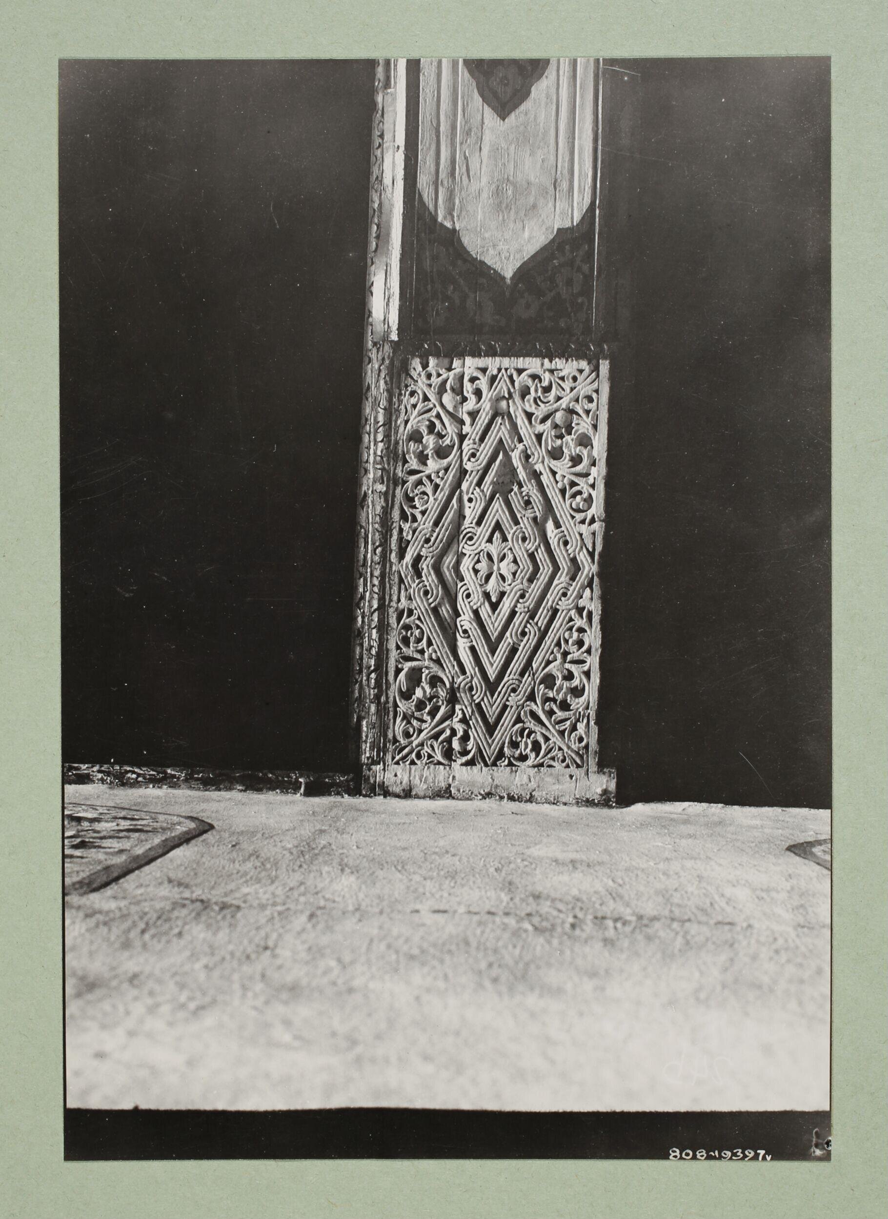 Decoration detail from the beams of al-Aqsa Mosque, Jerusalem