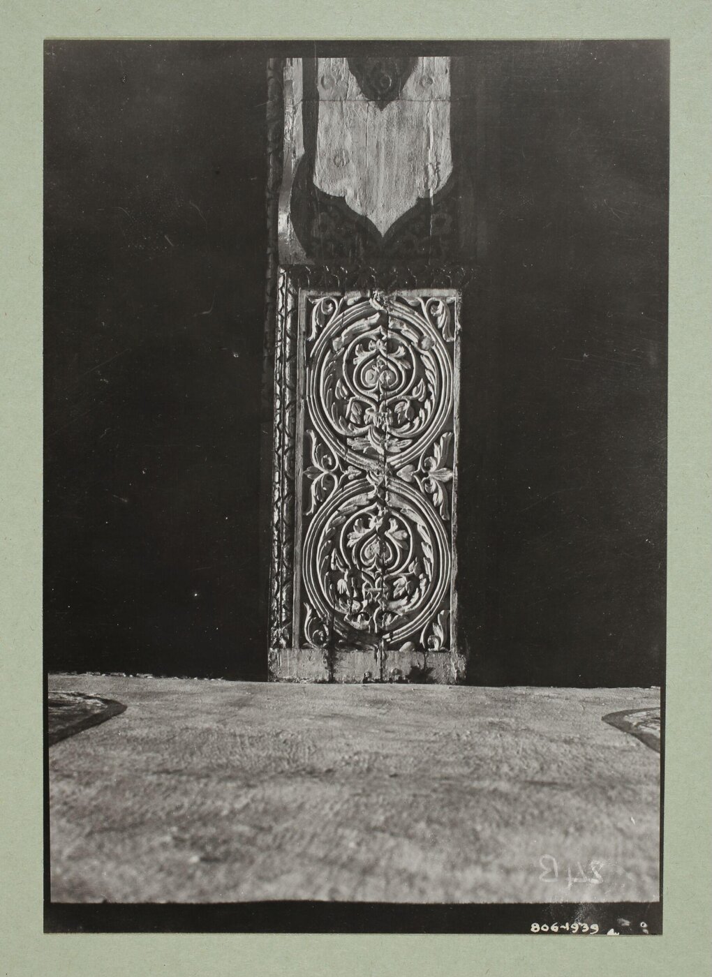 K.A.C. Creswell, Decoration detail from the beams of al-Aqsa Mosque, Jerusalem