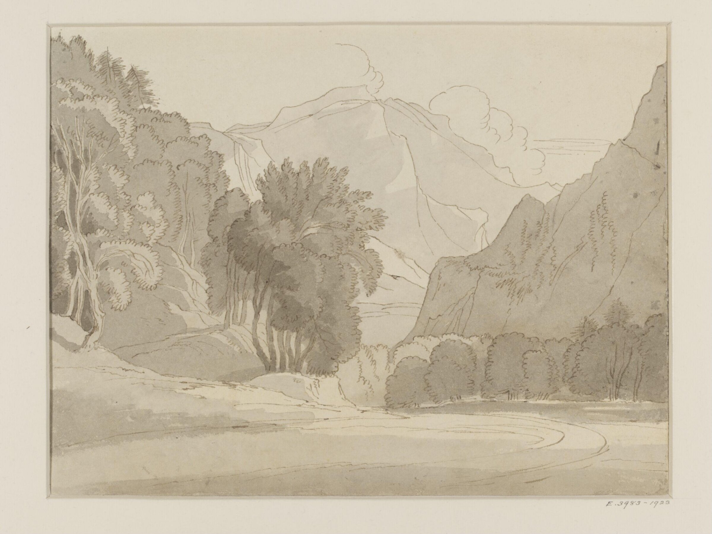 Between Weesen and Glarus after Francis Towne, John White Abbott