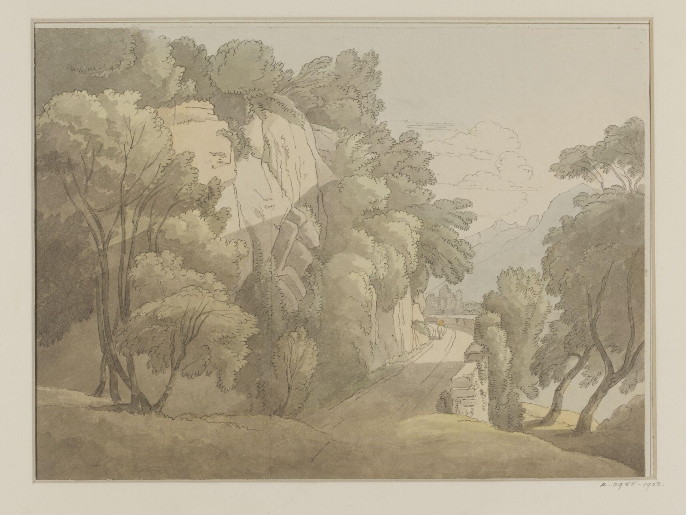 At the Head of the Lake of Geneva, Eveing Light from the Right, John White Abbott