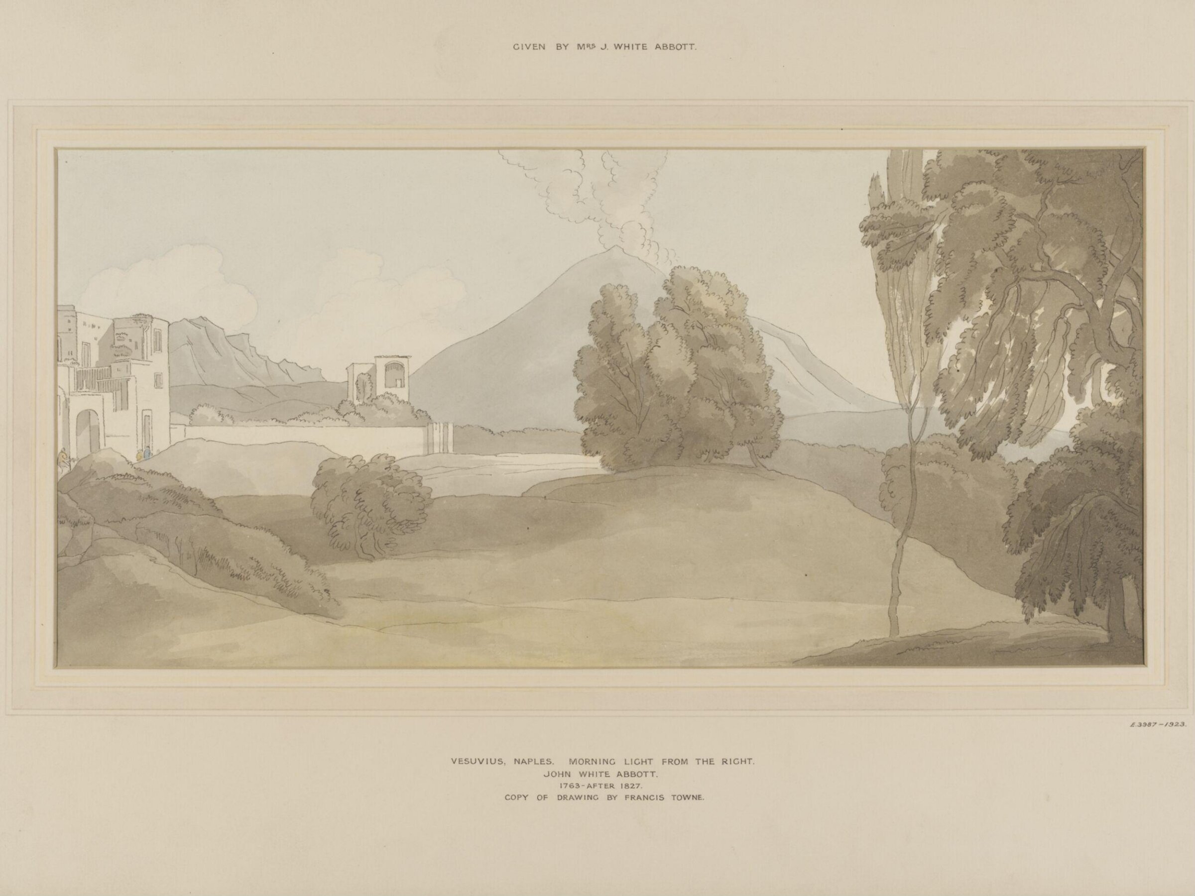 Vesuvius, Naples, Morning Light from the Right, John White Abbott