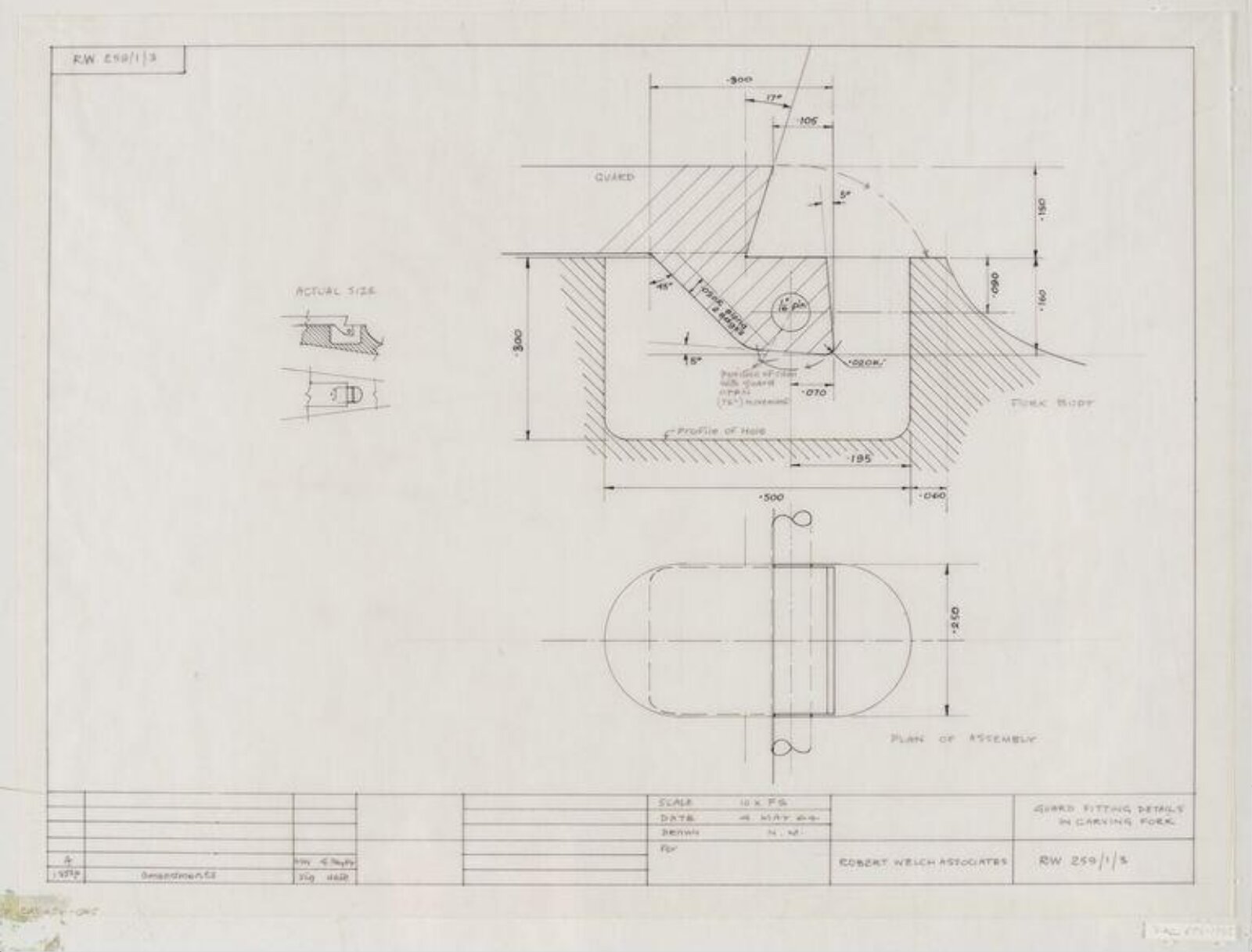 Drawing, Robert Welch, 4 May 1964
