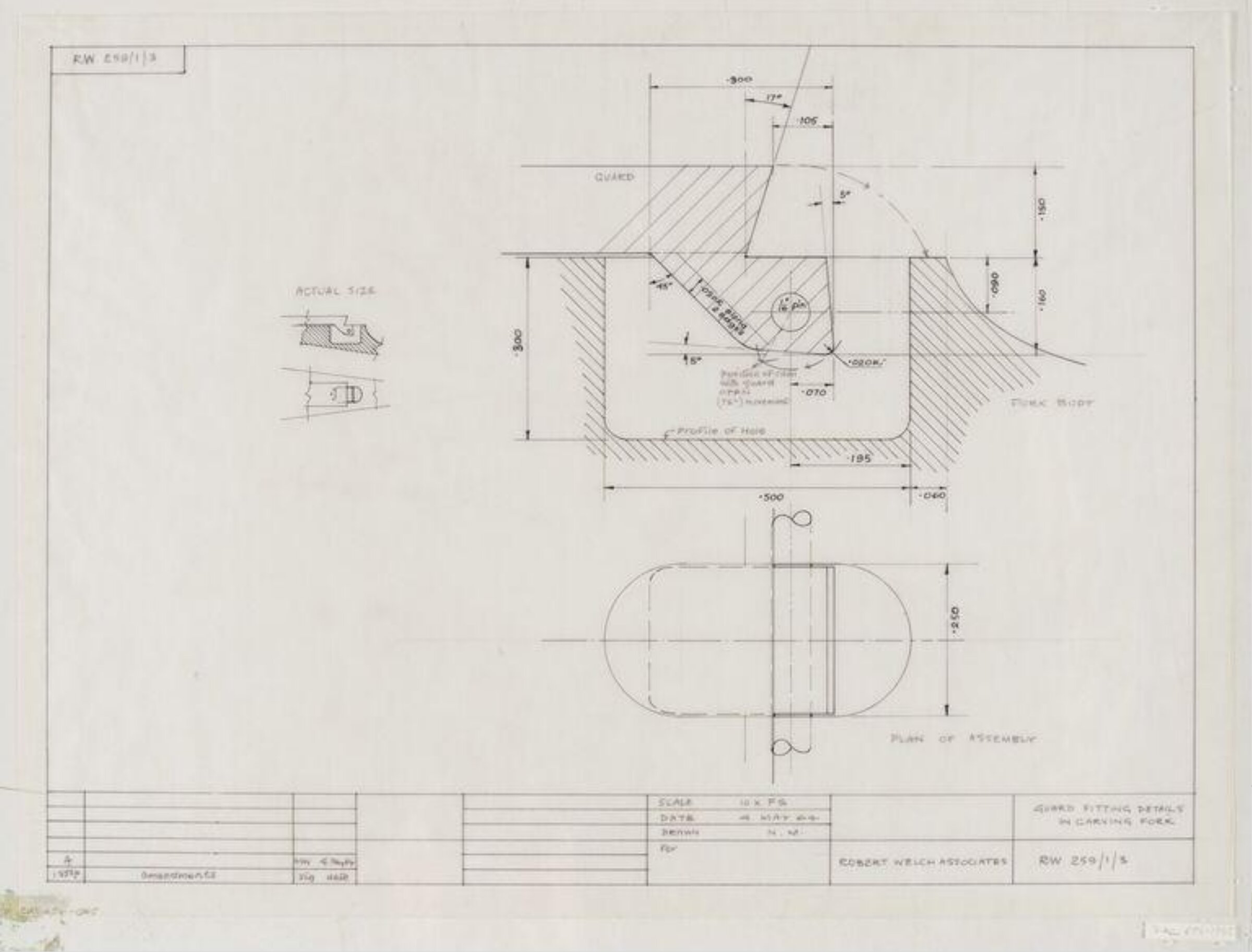 Drawing, Robert Welch, 4 May 1964