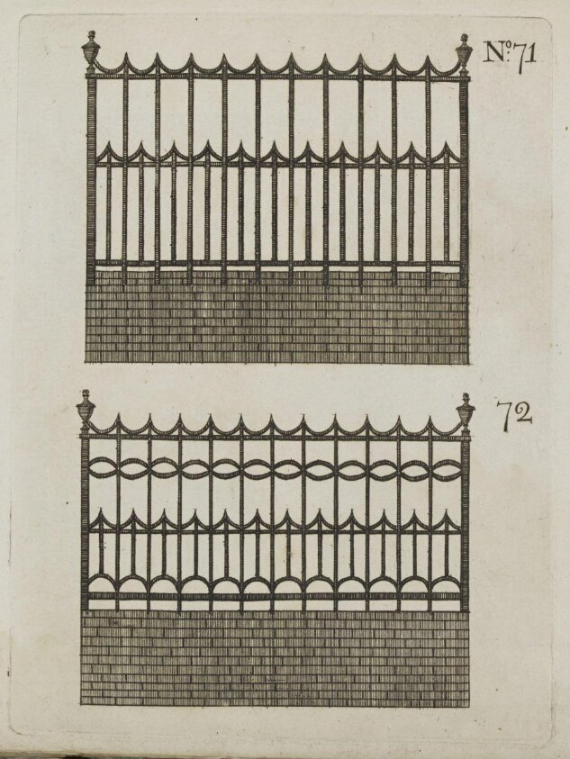Metalwork Pattern Book: Fire Grate, Stove, Balcony and Fencing Designs
