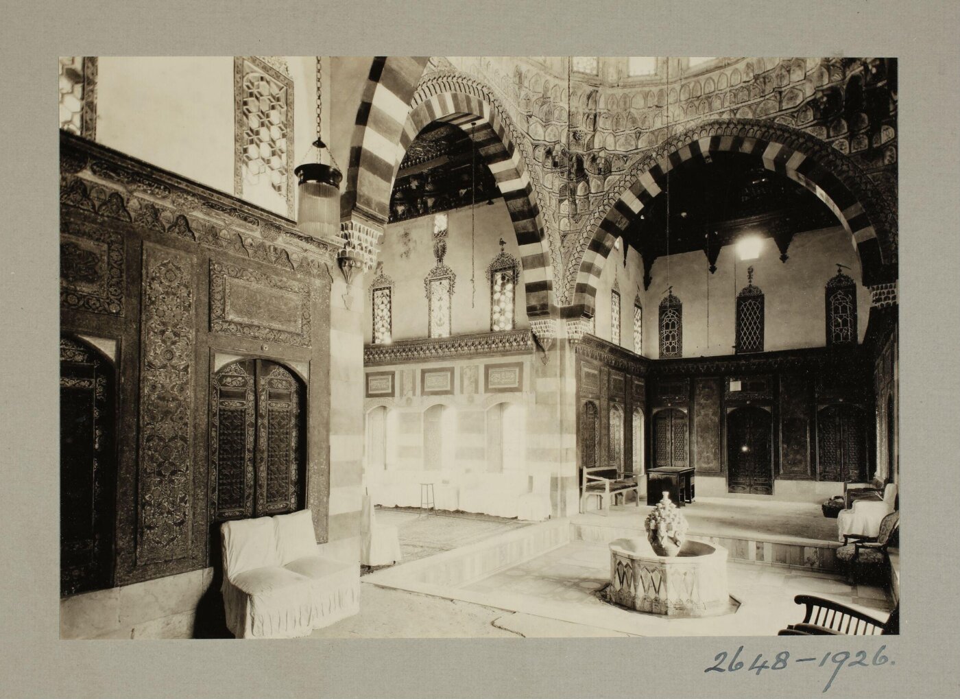 K.A.C. Creswell, Main Hall at Azm Palace, Hama