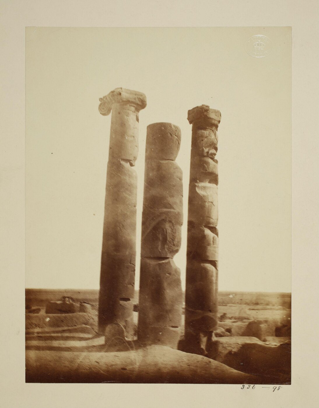 unknown, Syria, Harran el-Awamid, temple ruins (three columns)