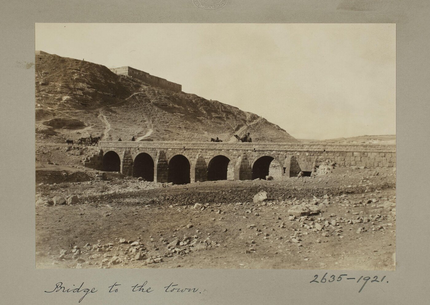 K.A.C. Creswell, Syria, Derâ'a, bridge to the town
