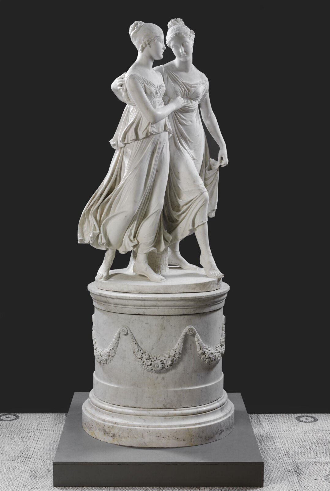 The Campbell Sisters Dancing a Waltz, Lorenzo Bartolini, 1821-1822
