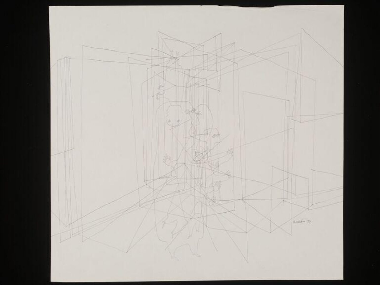 Men in a space-net, Franciszka Themerson, 1957