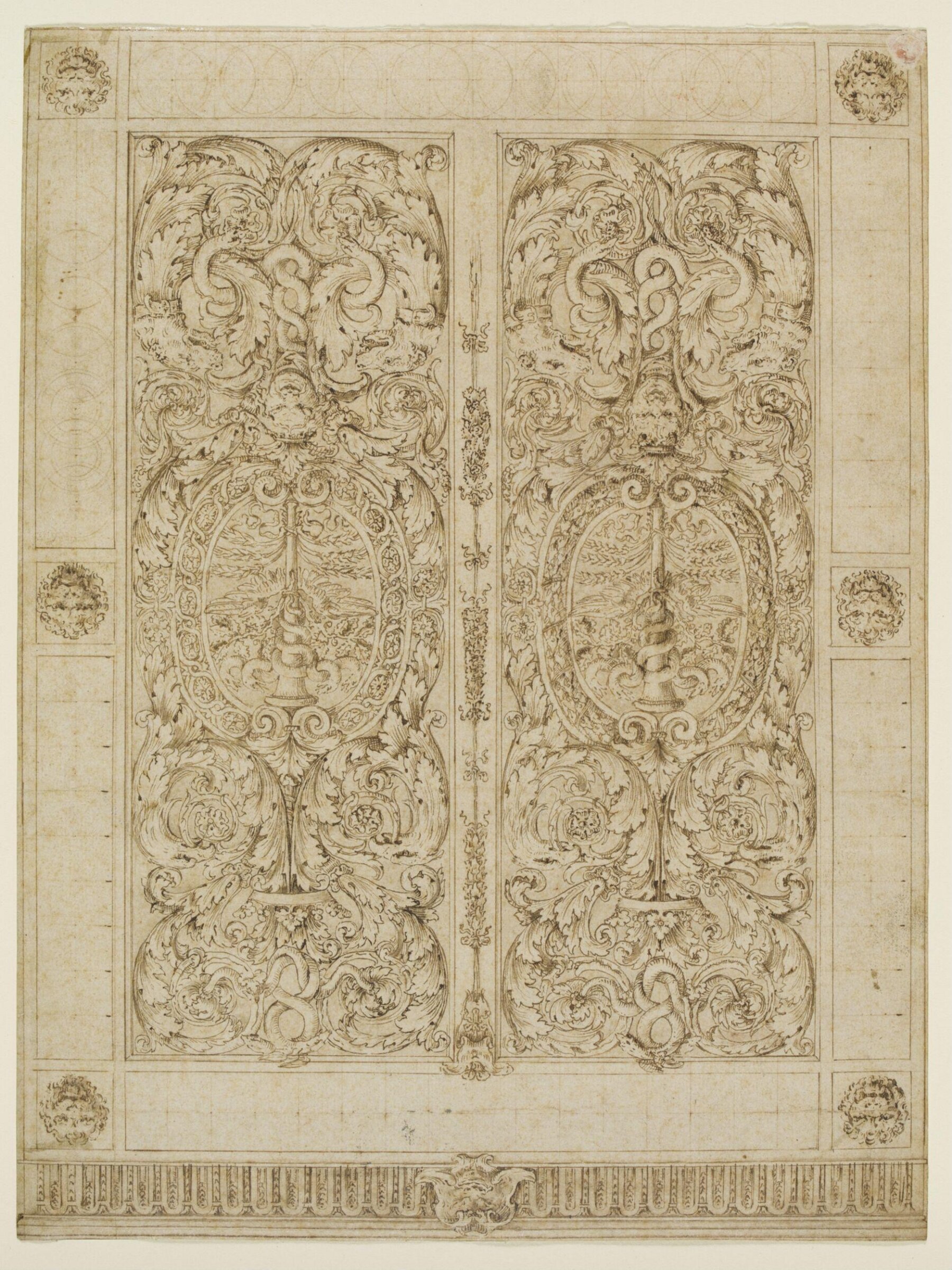 Drawing, Jean Marot, mid 17th century