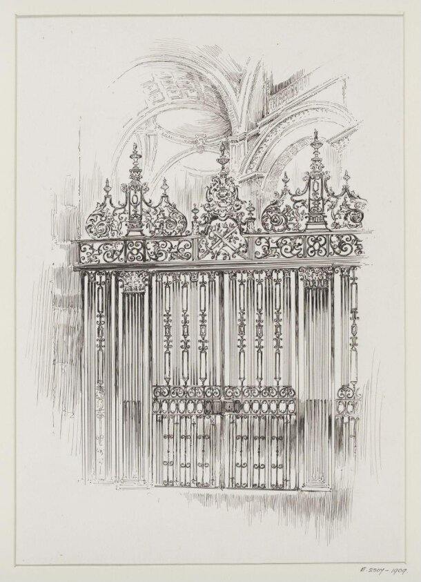 Ironwork screen, St. Paul's Cathedral
