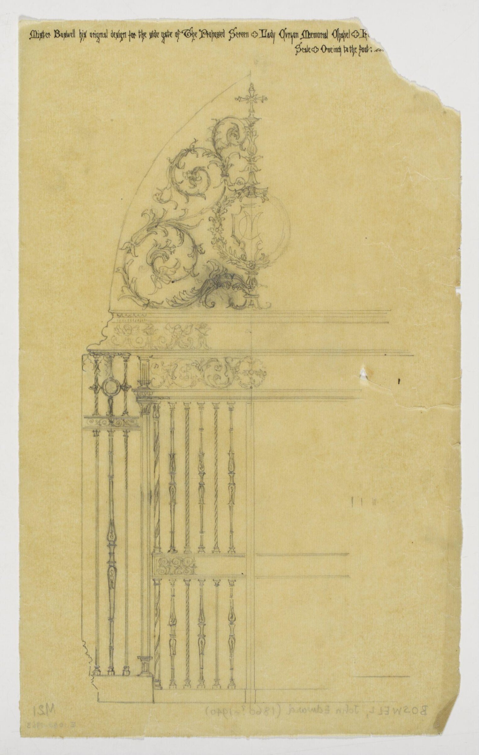Drawing, John Edward Boswell, ca.1909