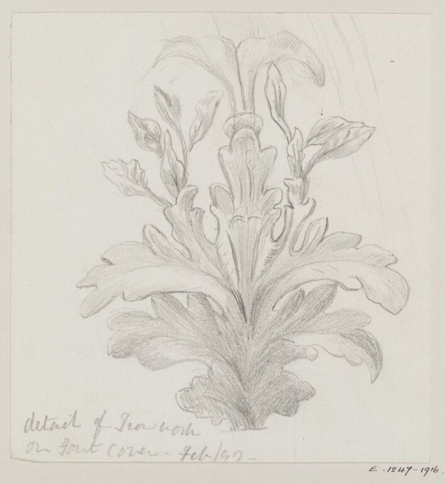 Drawing, Margaret Cross, February 1897