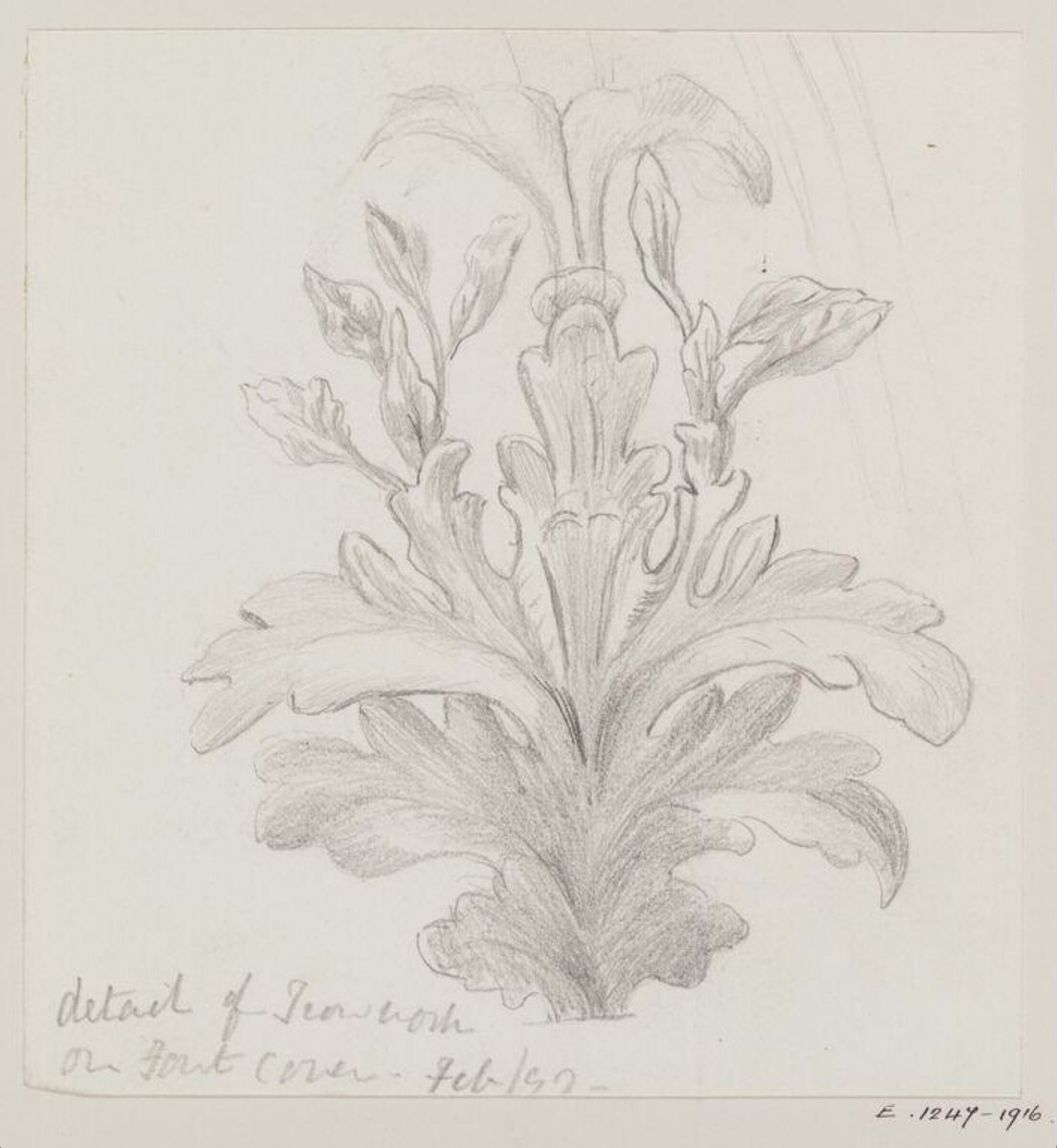 Drawing, Margaret Cross, February 1897