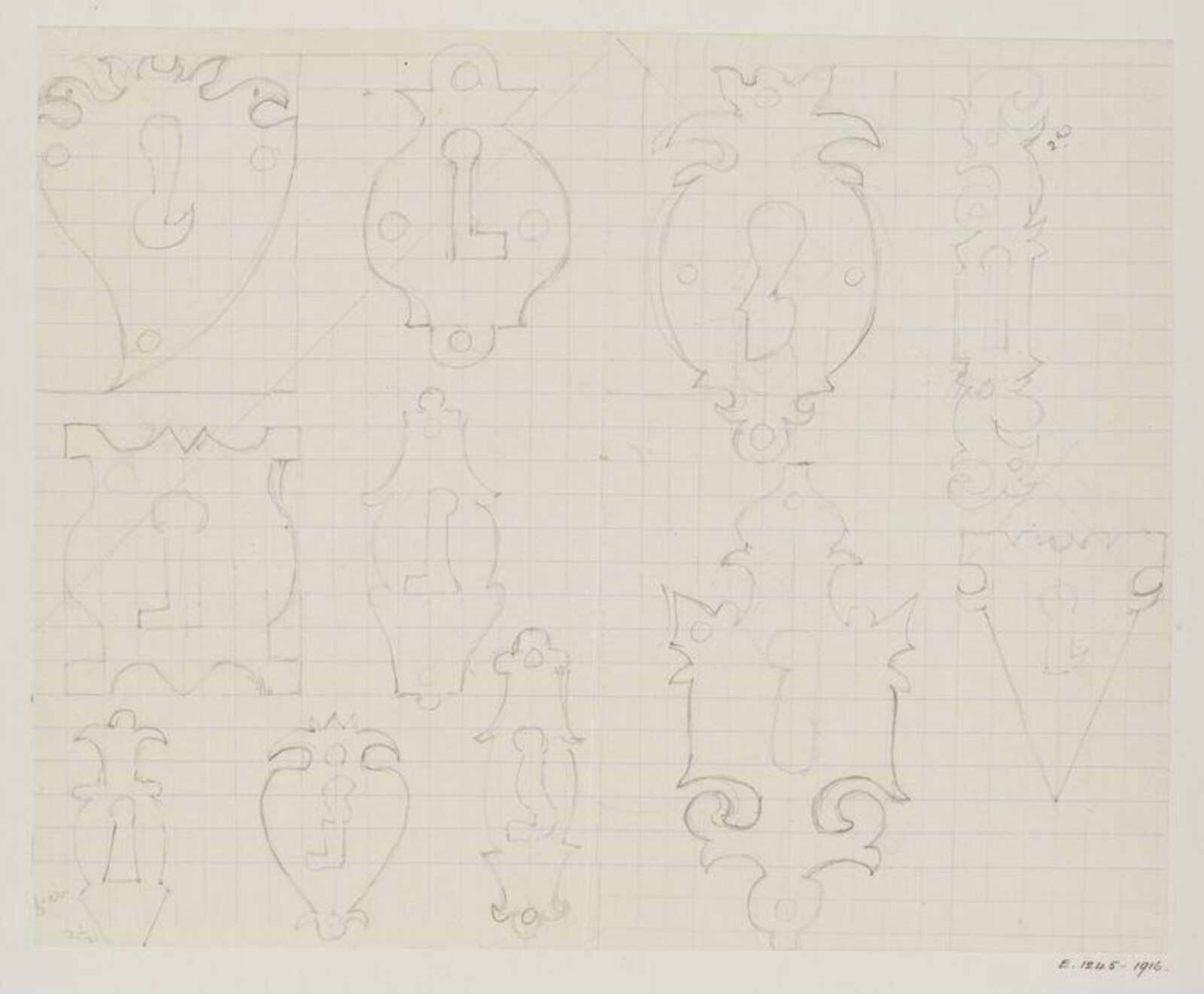 Drawing, Margaret Cross, c. 1890s