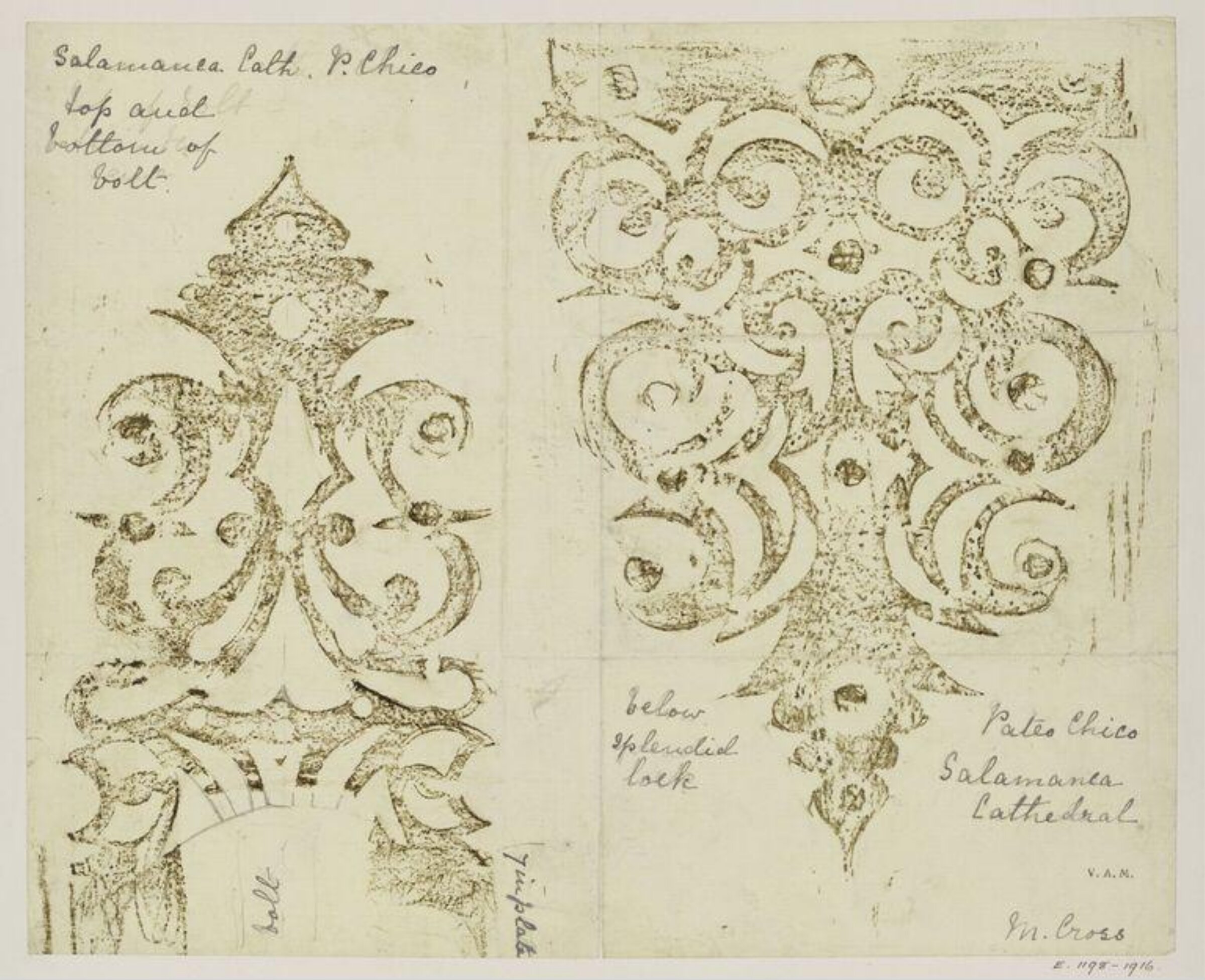 Drawing, Margaret Cross, 1898-1904