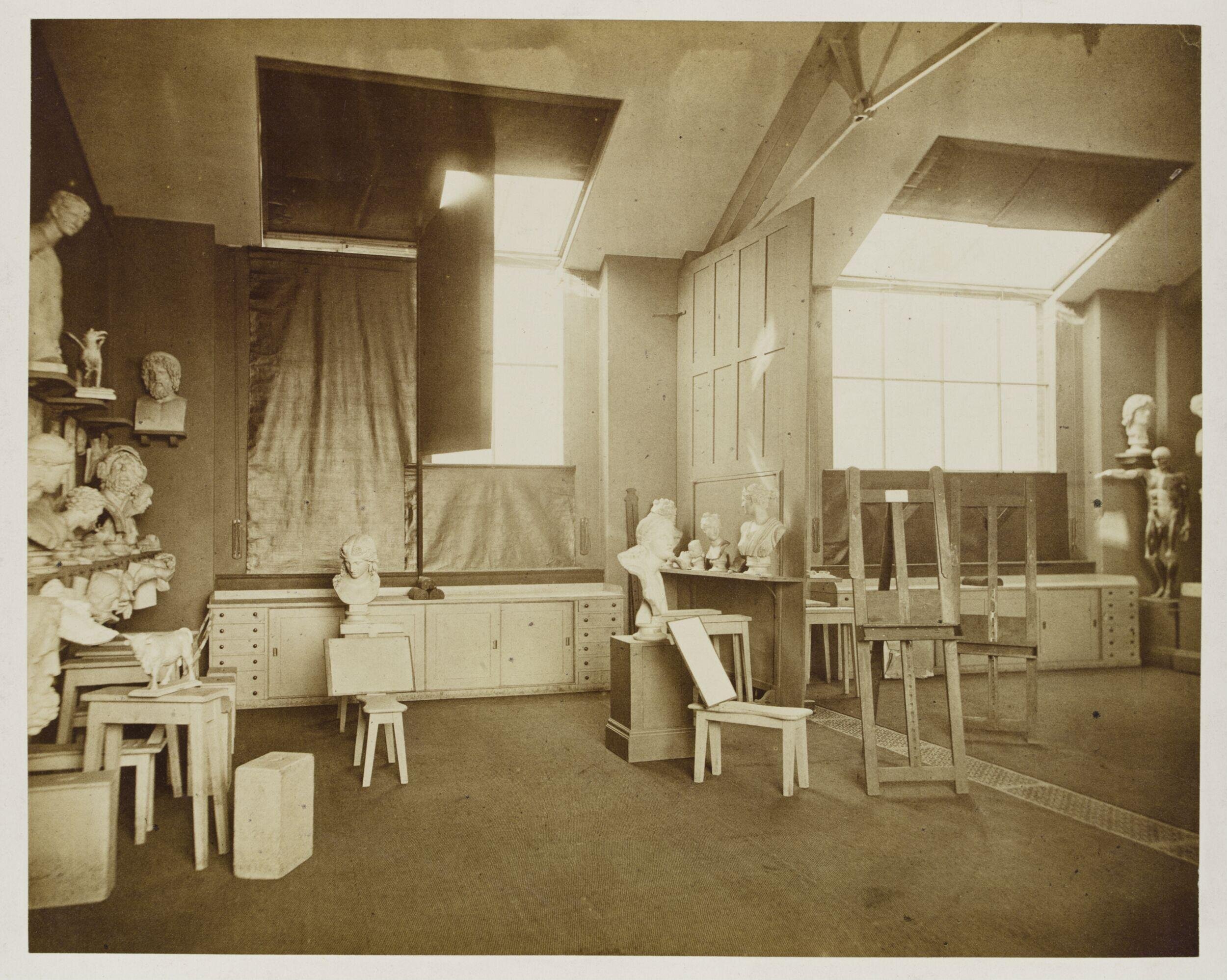 Male antique class room (third view), National Art Training School, South Kensington Museum