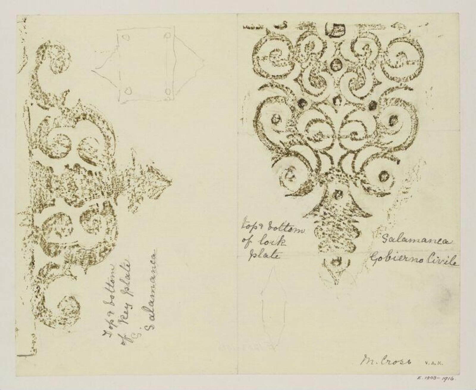 Drawing, Margaret Cross, 1898-1904