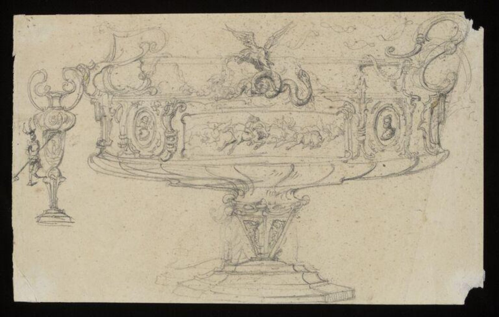 Design for a silver Tazza, 1825-1850