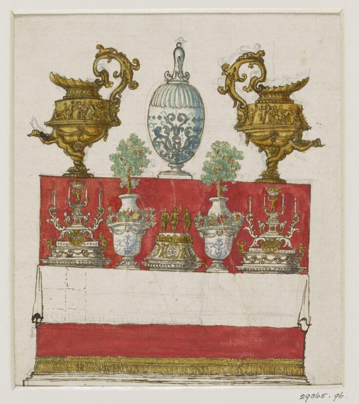 Design for a Sideboard with Furnishings top image