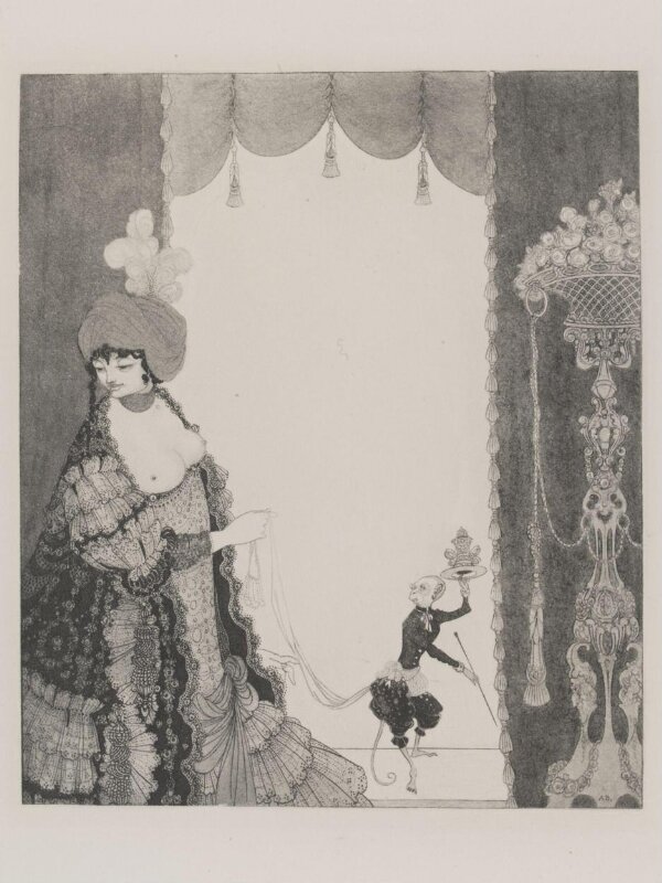 The Lady with the Monkey | Beardsley | V&A Explore The Collections