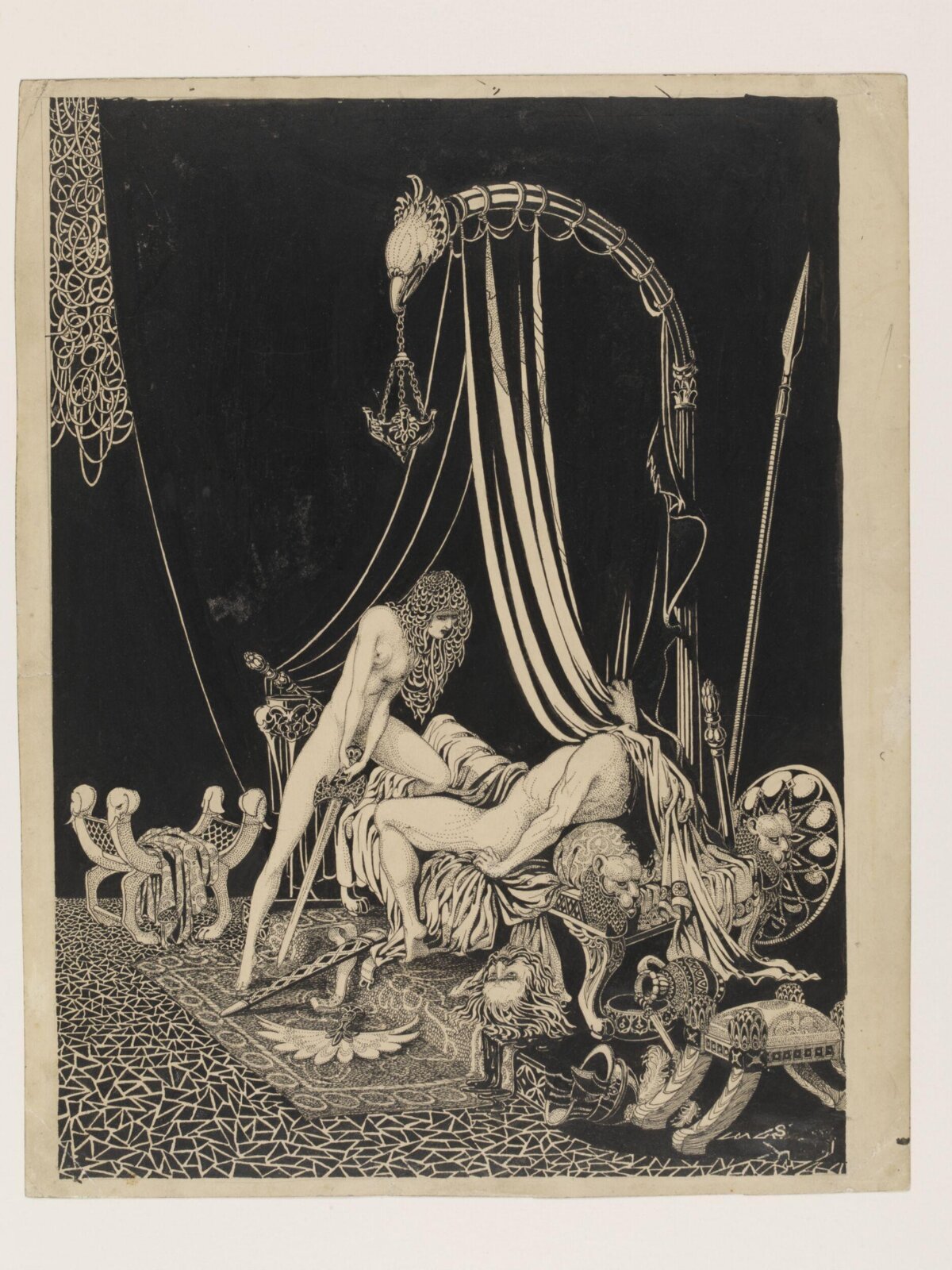 Judith slaying Holofernes, Harry Clarke, c. 1920s