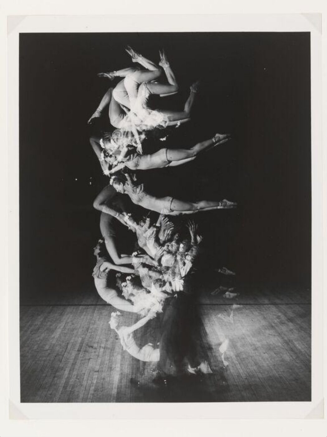 Harold Edgerton, Tumblers, 1942, vintage print [Martels and Mignon  dance team performing a somersault]