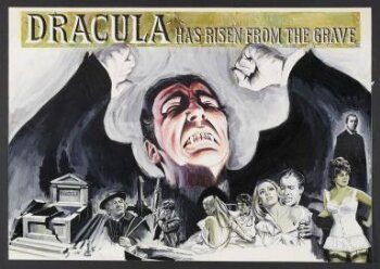 Dracula Has Risen From the Grave poster design