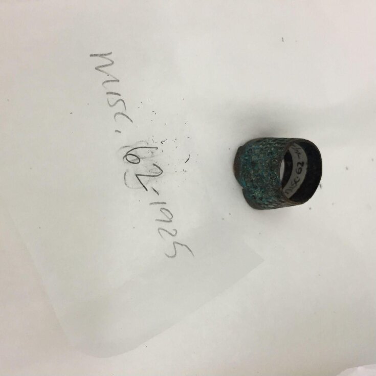 Thimble | unknown | V&A Explore The Collections