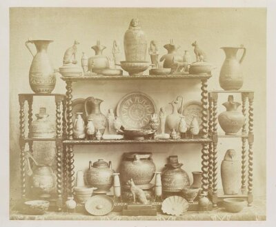 Works of art in pottery, glass, and metal in the collection of John Henderson, Plate I, Egyptian & Greek ware