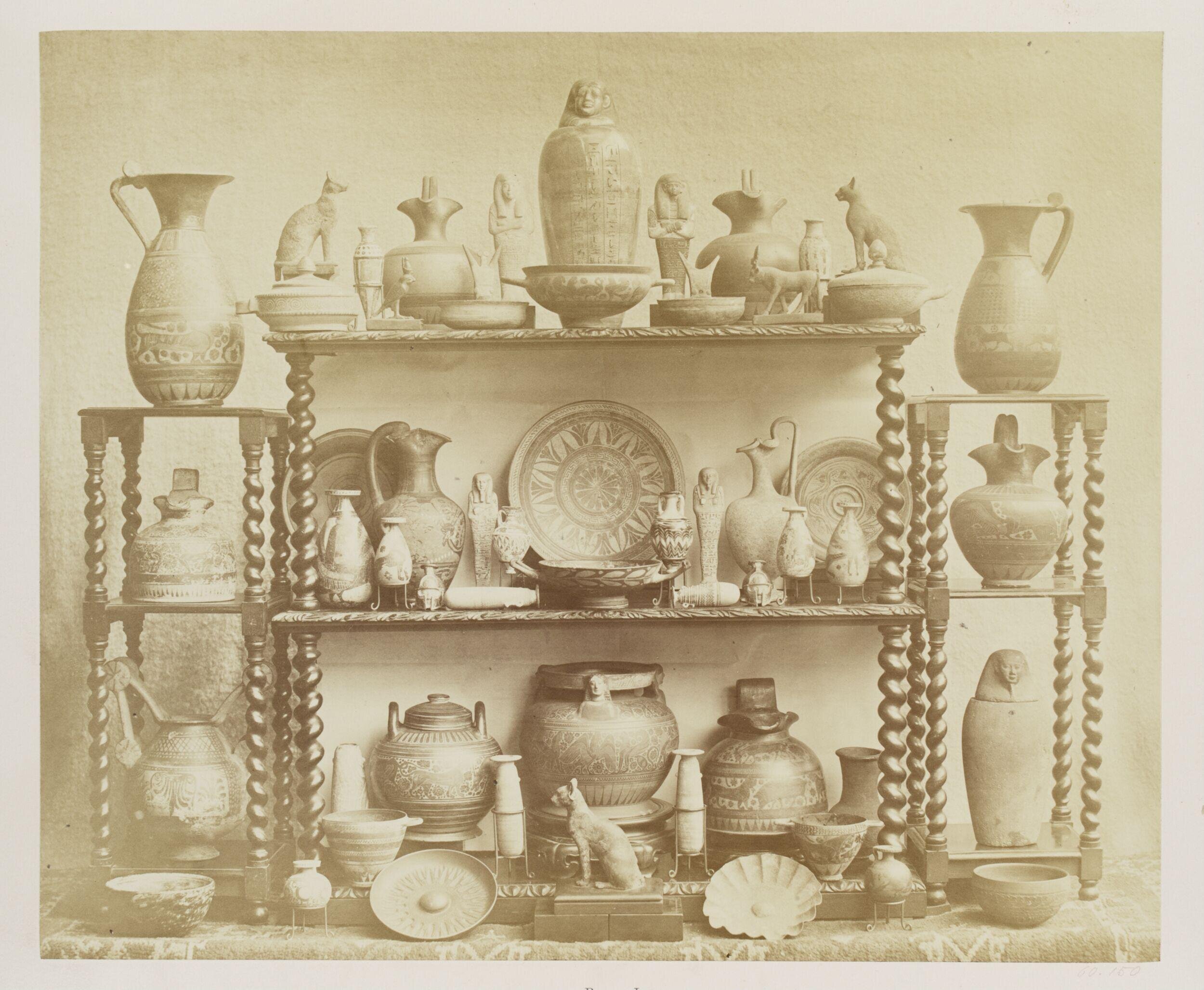 Works of art in pottery, glass, and metal in the collection of John Henderson, Plate I, Egyptian & Greek ware