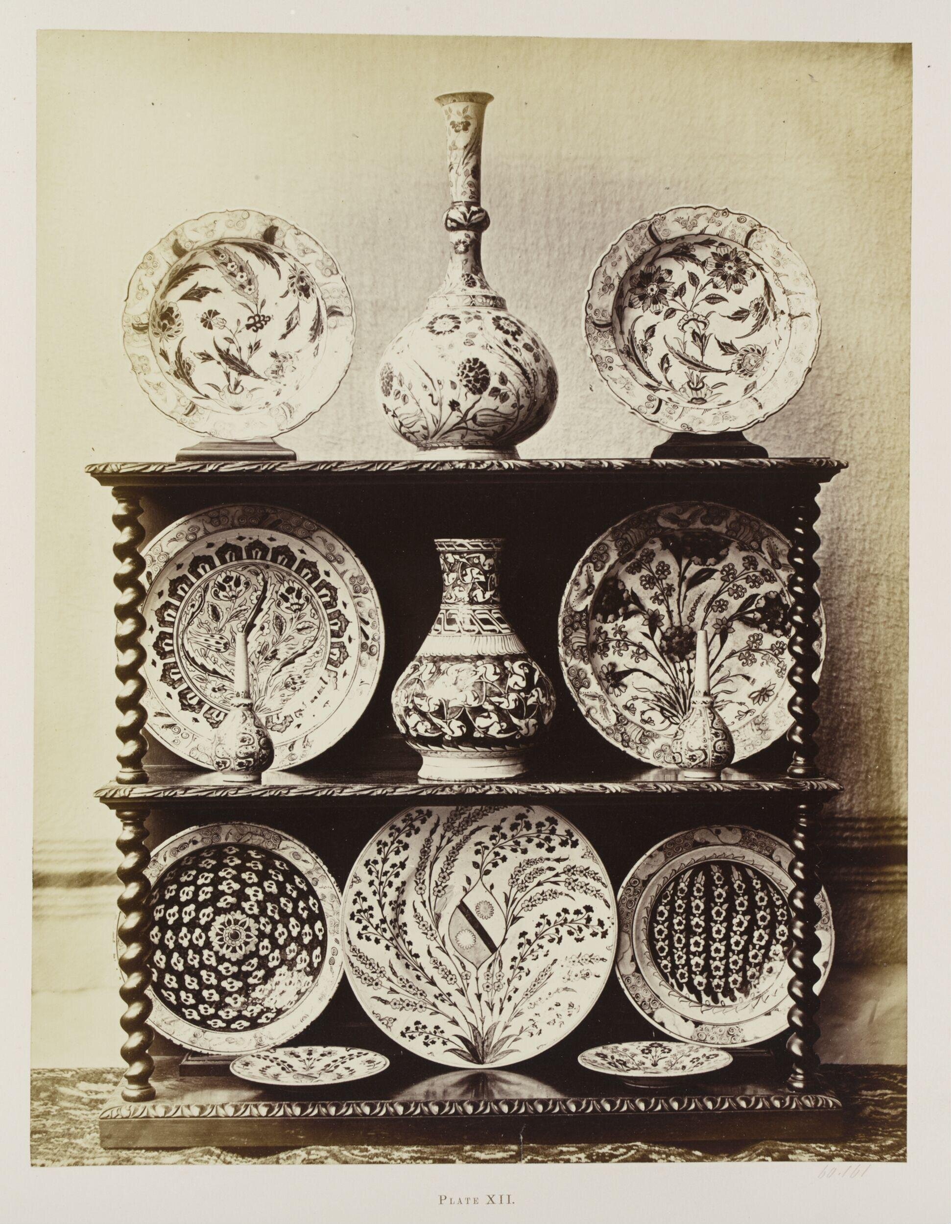 Works of art in pottery, glass, and metal in the collection of John Henderson, Plate XII, Rhodian plates and vases