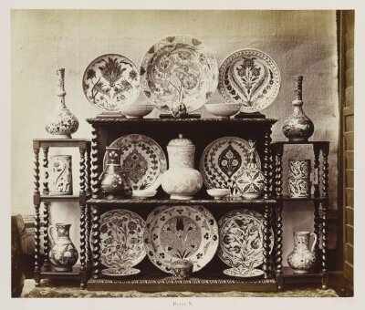 Works of art in pottery, glass, and metal in the collection of John Henderson, Plate X, Persian and Rhodian plates and vessels