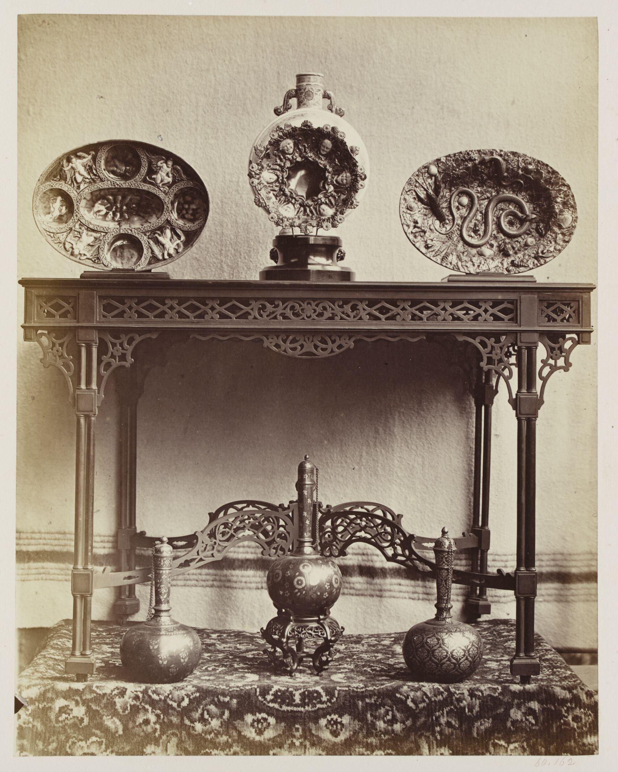 Works of art in pottery, glass, and metal in the collection of John Henderson, Plate XIII, Palissy and Beder ware
